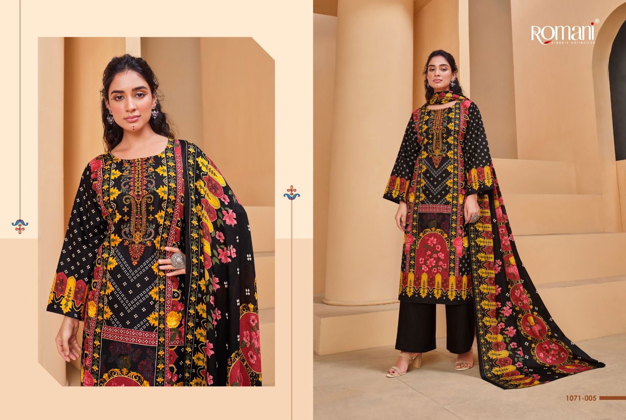 Romani Mareena Regular Wear Wholesale Printed Cotton Dress Material 